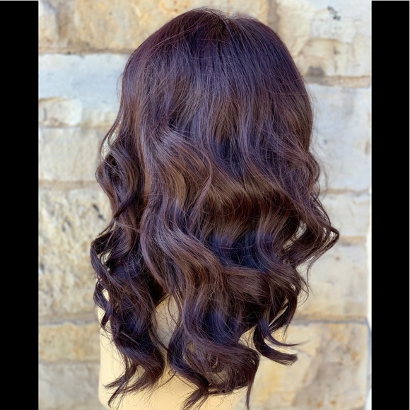 Mocha Brown Deep Waves medium Length Lace Wig main image 8